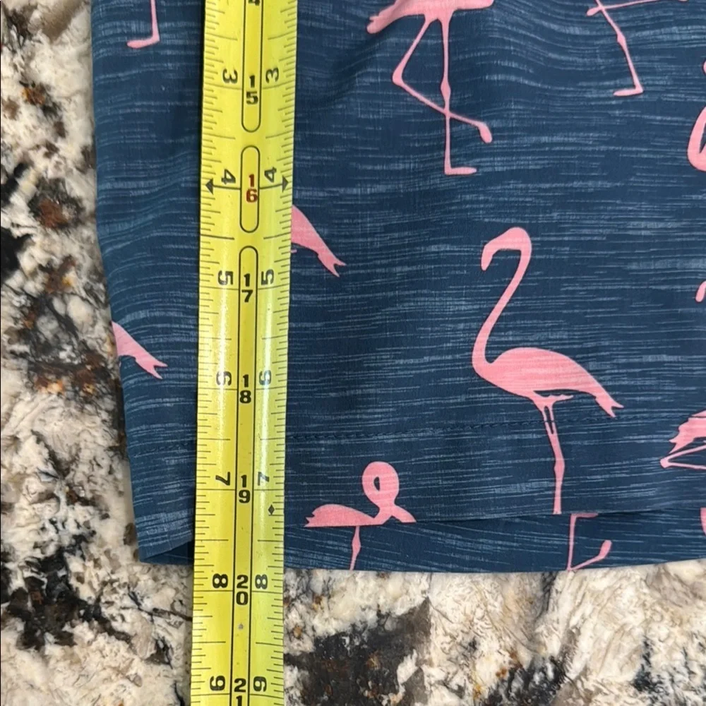 Sonoma Blue and Pink Flamingo Swim Trunks - Picture 4 of 4